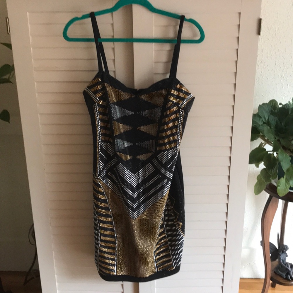 Size 12 Bisou Bisou Rhinestone Dress